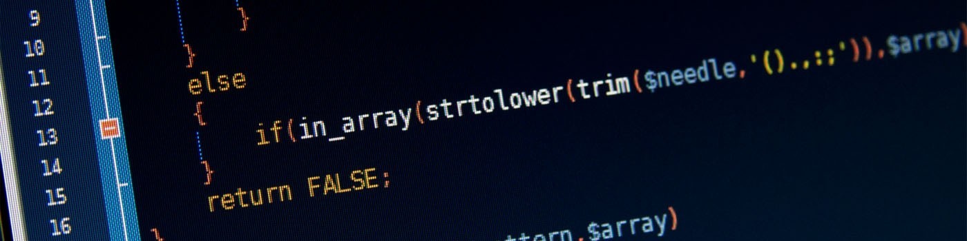 Code editor close-up
